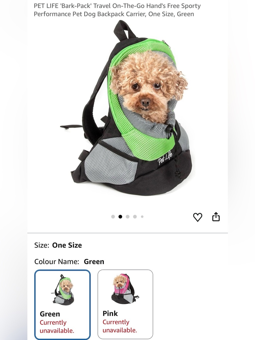 Pet Life “Bark-Pack” Hands-Free Pet Carrier Backpack – BNWT 🐶🎒 Travel Carry Dog